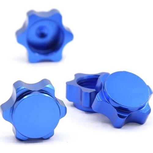 4Pcs Aluminum Wheel Hub Cover Anti-Dust Cover 17mm Hex Nut for 1/8 RC Car
