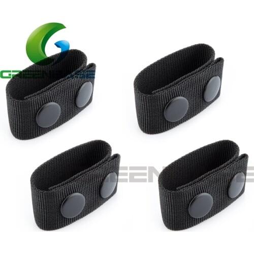 Greenbase 4Pcs Tactical Duty Belt Keeper Belt Buckle Durable Belt Keeper Police Military Equipment Hunting Belt Accessories