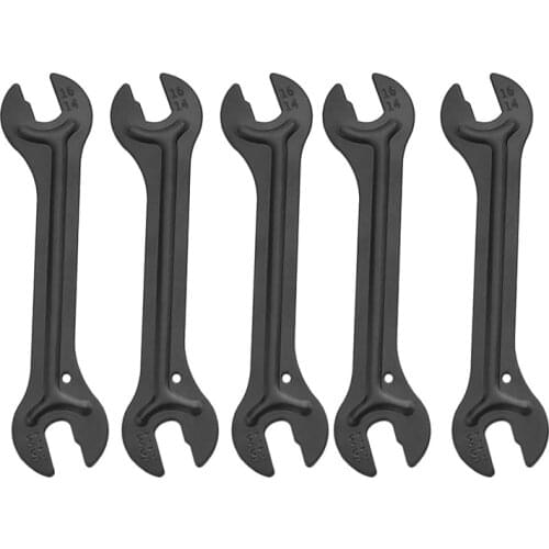 5 PCS Bicycle Cone Spanner Hub Wrench Carbon Steel Axle Hub Cone Wrench 13/14/15/16mm Open End Pedal Spanner Repair Tool