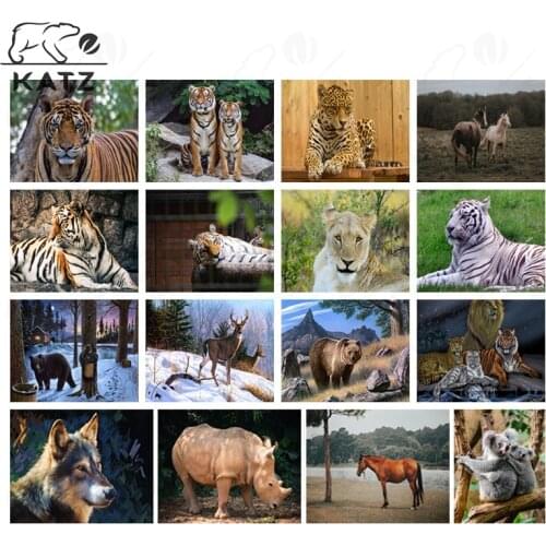 Diamond Painting Rhino Cross Stitch Home Decoration Animal Pictures Elk Diamond Mosaic Bear Embroidery Diy Painting By Numbers
