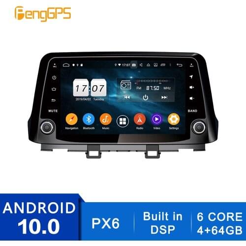 Android 10.0 Radio For Hyundai Kona 2017 2018 Touchscreen Multimedia GPS Navigation Headunit DVD Player Stereo Carplay DSP PX6