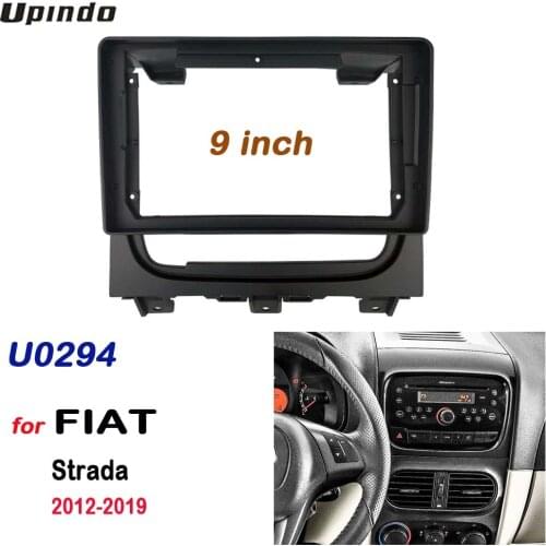 2 Din 9 Inch Car Radio DVD GPS Mp5 Plastic Fascia Panel Frame for FIAT Strada 2012-2019 Dash Mount Kit