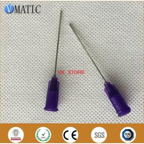 Free Shipping Non-Sterilized 100Pcs 1.5 Inch 21G Luer Lock Glue Dispensing Needle Tip 1-1/2 Inch