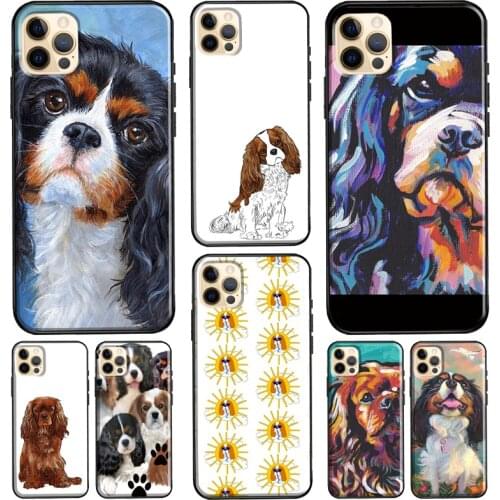 Cavalier King Charles Spaniel Phone Case For iPhone 11 12 Pro Max 7 8 Plus X XR XS Max 5S SE 2020 12 Mini Back Cover