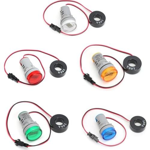 100% Brand New and High Quality C 220V 0-100A Digital Ammeter 22mm Display Monitor Current Measuring Meter