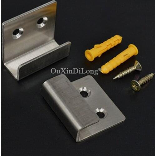 Brand New 40PCS Stainless Steel Ceramic Tile Display Wall Hooks Sample Glass Advertising Display Board Wall Holder Brackets