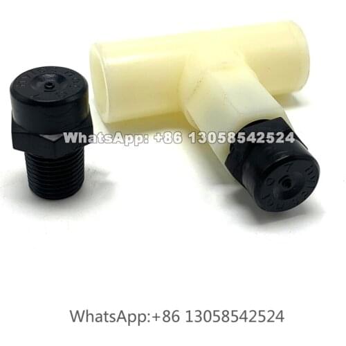 1/8” FE PP Mist Nozzle with Filter, Low Pressure Anti-drop Fog Nozzle for Cooling, Plastic Fogging Nozzle, Fog Mist Spray Nozzle