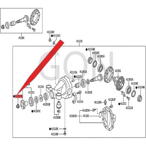 Nut (rear driving pinion) 1998-Toy ota ALT EZZ ASU PRA CRE SSI DA rear axle flange large cap screw nut rear driving pinion