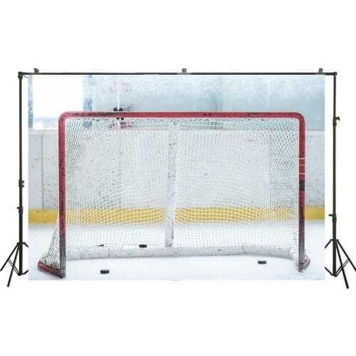 HUAYI Photography Backdrops Boys ice hockey goal photo backdrop Studio Child Boys Baby Photo Background W-3499