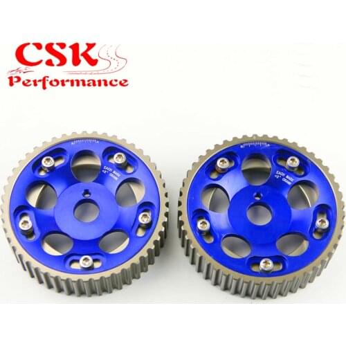 2Pcs Adjustable Cam Gears Pulley Kit Fits For Toyota Supra 1JZ 1JZGTE 2JZ 2JZGTE Purple/Red/Blue
