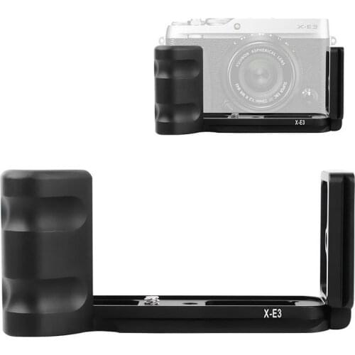 Metal Quick QR Release L Plate Bracket Hand Grip for Fuji FUJIFILM X-E3 XE3 Camera Arca-Swiss standard RRS clamp