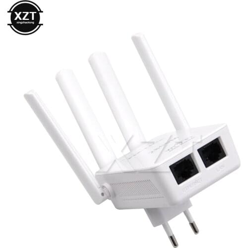 Mini WiFi Repeater / Router / Access Point Wi-Fi Range Extender with 4 External Antennas WPS Protection EU/US Plug wifi Router