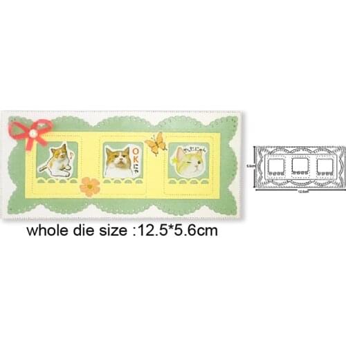 Layering Photo Frame Metal Cutting Dies stamp dies Stencils DIY Scrapbooking dies Photo Card Making Embossing Die Cut Craft dies