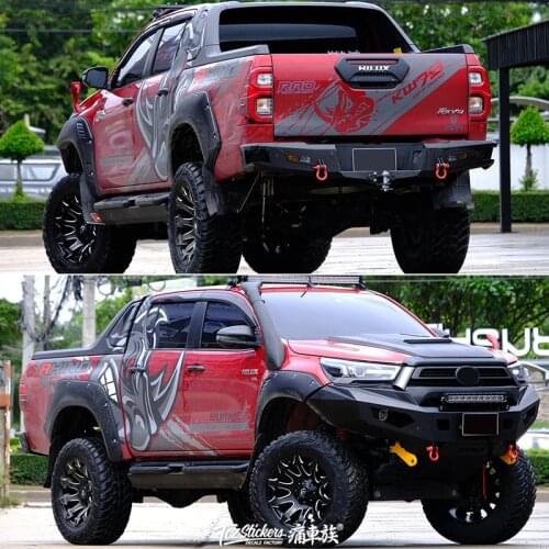 Pickup truck stickers FOR Navara Hilux D-MAX Raptor F150 personalized custom fashion decals