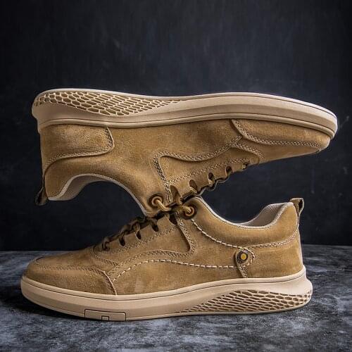 New Men Casual Shoes Fashion Leather Loafers Moccasins lace-up Flats Male Driving Handmade Hot Sale Outdoor sports shoes men w5