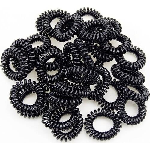 100PCS New Telephone Wire Line Elastic Hair Bands for Women Autumn Rubber Band Hair Accessories for Women Small Hair Rope Rings