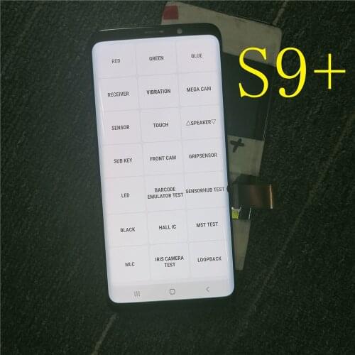 Dead pixels AMOLED Test For Samsung Galaxy S9+ G965F G965W Touch Screen Digitizer LCD Display For Samsung G965 G965U No Frame