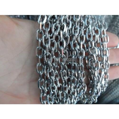 Wholesale 10 meters 2.8mm Fashion Design 316l Stainless Steel Cross Link Chain Finding Jewelry DIY Necklace