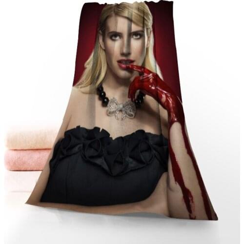 Hot Sale Custom Emma Roberts 35x75cm Fitness Sports Towel Portable Quick-Drying Towel Yoga Outdoor Microfiber Sports Towel