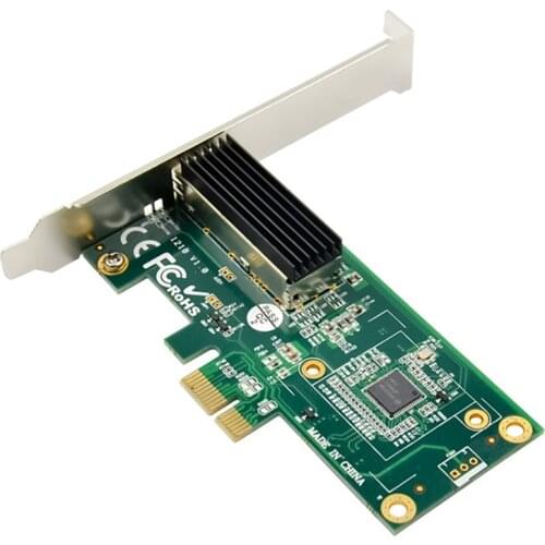 PCI-E Optical Fiber Network Card PCI-E X1 I210AS Single Port 1000M Ethernet SFP Single Optical Port Server Fiber NIC
