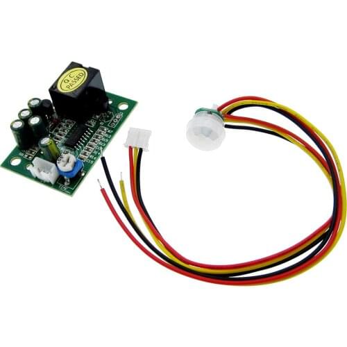 DC 12V PIR IR Pyroelectric Infrared Module Adjustable Relay Output Human Body Sensor