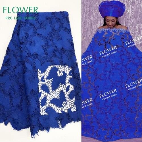 Dry Lace Swiss Voile Lace In Switzerland 2020 High Qulaity Royal Blue Cord Cotton Lace Wedding Prom Dresses Dry Laces Material