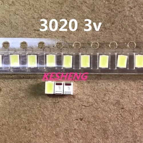 EVERLIGHT LED Backlight 0.5 w 3 v 3020 3021 3022 Cool White Backlit LCD Screen for TV Application TV 500PCS