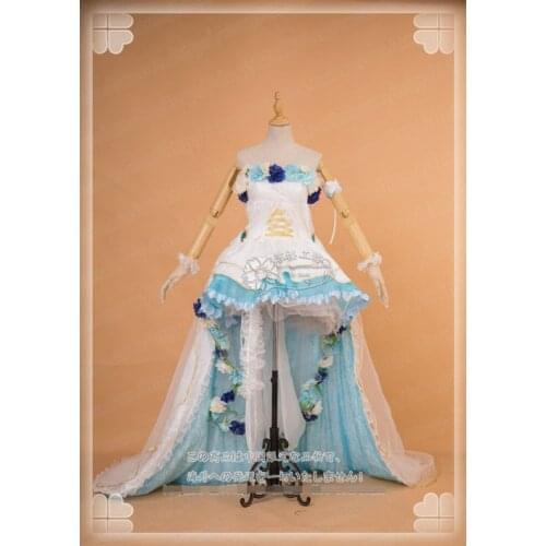 Anime Lovelive!Sunshine!Aqours Watanabe You Flower Married Awakening Wedding Dress Cosplay Costume Uniform Lolita Suit For Women