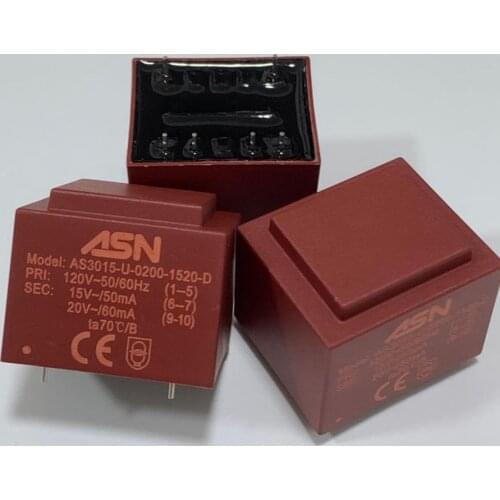 1-3PCS/AS3015-U-0200-1520-D 120V New high quality transformer AS3015-U-0200-1520-D 120V 50/60hz 15v 5ma 20v 60ma