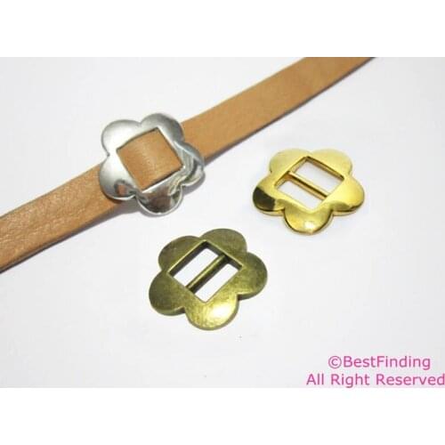 10mm buckle slider 10mm leather sliders 10x2mm leather findings