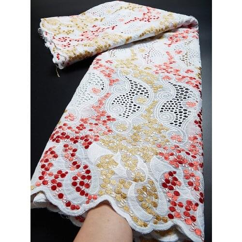 2021 High Quality African Lace Fabric Swiss Cotton Lace Fabric Nigerian Lace Fabrics Swiss Voile Lace In Switzerland Fabrics