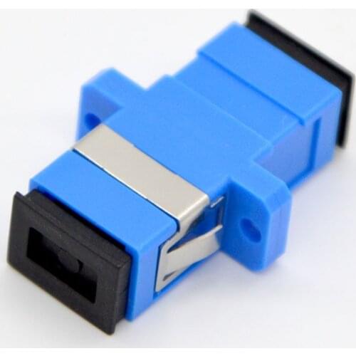 500pcs NEW SC/UPC Optical Fiber Adapter Connector Telecom Grade Coupler Flange Environmental Protection Materials Wholesale
