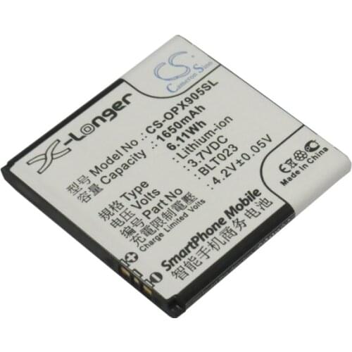 CS 1650mAh/6.11Wh battery for OPPO A91, R807, R811, X905 BLT023