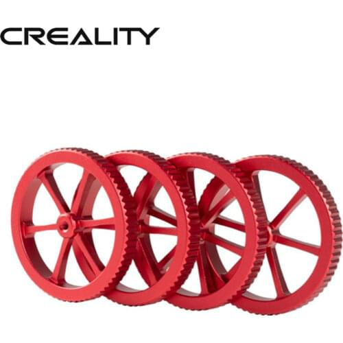 CREALITY 3D Printer Accessories 4Pcs Upgraded Leveling Nut New Large Size Big Red Hand Twist For CREALITY 3D Printer Part