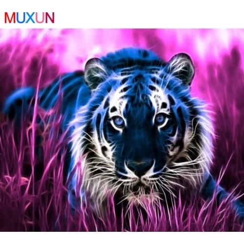 Animals Tiger Diamond Painting Diamond Embroidery 5D Diy Full Square Diamond Mosaic Diamond Paint Beautiful Tiger Gift 8K546