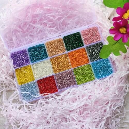 450g/bag 2mm 3mm 4mm Silver Line Effect Charm Czech Glass Seed Beads for Jewelry Making DIY Handmade Bracelet Accessories