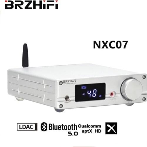 BRZHIFI NXC07 Audio DAC Decoder Bluetooth 5.0 ES9038Q2M DSD512 PCM32Bit 384KHZ USB RCA COAX HiFi Decoding Headphone Amplifier