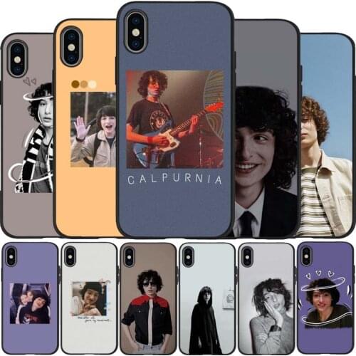 Finn wolfhard black Silicone Phone Case For iPhone 12 XR XS Max 5 5S SE 2020 6 6S 7 8 PLUS X 11Pro Max 11 Cover