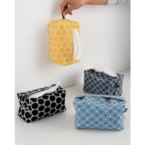 Home And Bathroom Decoration Fabric Cosmetic Storage Box Tissue Boxes Toilet Paper Holder Tissue Paper Organizer Boite Mouchoir
