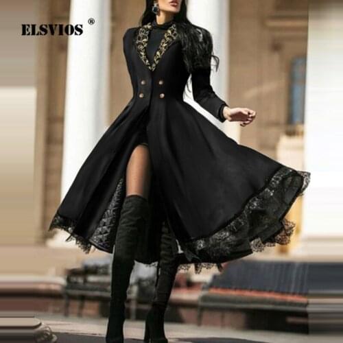 ELSVIOS Women's Trench Coats