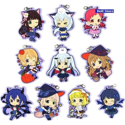 Is the order a rabbit Original Japanese anime figure rubber mobile phone charms/key chain/strap D258
