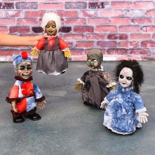 Walking Doll Horror Halloween Decorations Props Glowing Ghosts Scary Haunted House Decoration Prop Bar Party Tricky Toy Zombie