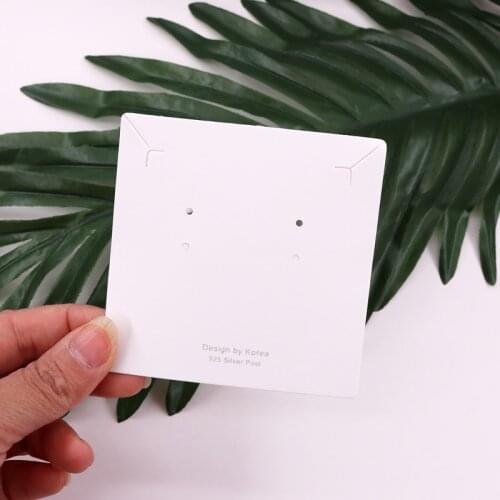 8cm Square Gift Jewelry Packaging Cardboard 100pcs/lot Thick Paper Necklace Bracelet Display Case Jewelry Storage