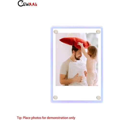 Mini Three-Dimensional Pendulum Table Display FrameTransparent Acrylic Collection Photo Protection Holder Postcard Souvenir New