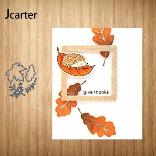 Metal Cutting Dies Fallen Tree Leaves Background Scrapbooking Shape Stencil Craft Paper Knife Mould Blade Punch Card Make Decor