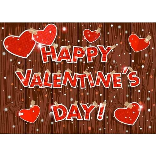 Sweety Heart Vinyl Backdrop for Valentines Day Digital Printed Bokeh Photo Background Studio Wedding Photo Booth