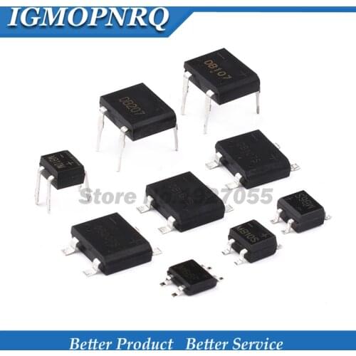 DB107 DB107S MB10M MB10S 1A1000v DIP-4 SOP-4 New Oiginal Single Phases Diode Rectifier Bridge