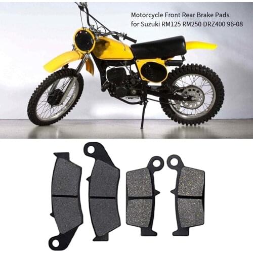 Motorcycle Front and Rear Brake Pads Disc Brake Pads for SUZUKI RM125 06-09 DRZ400E 2000- 2007 DRZ400S 2000- 2017