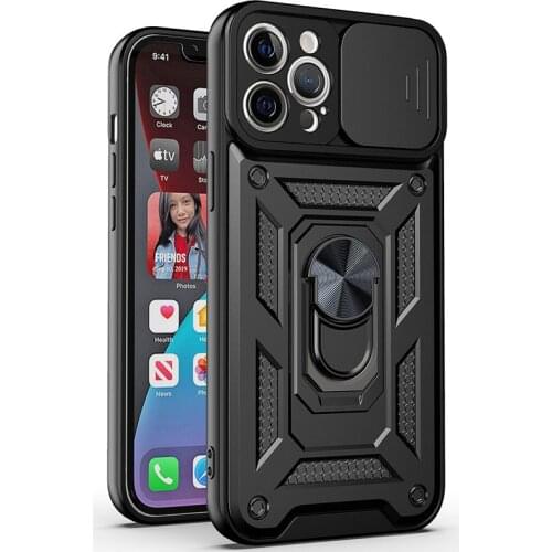 Slide Camera Protection Phone Case For iPhone 12 11 Pro Max 13 XS Max XR X 7 8 Plus 13 11 Pro 11 Shockproof Bumper Back Cover