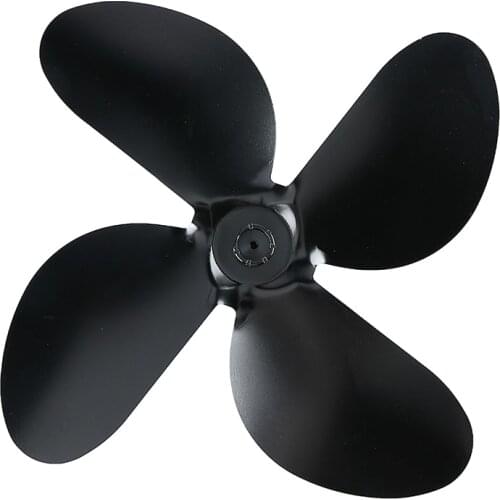 High Quality Replacement Fan Blade Aluminum Alloy 4 Blade for Heat Powered Wood Stove Fan Wood Log Burner Fireplace Home Eco Fan